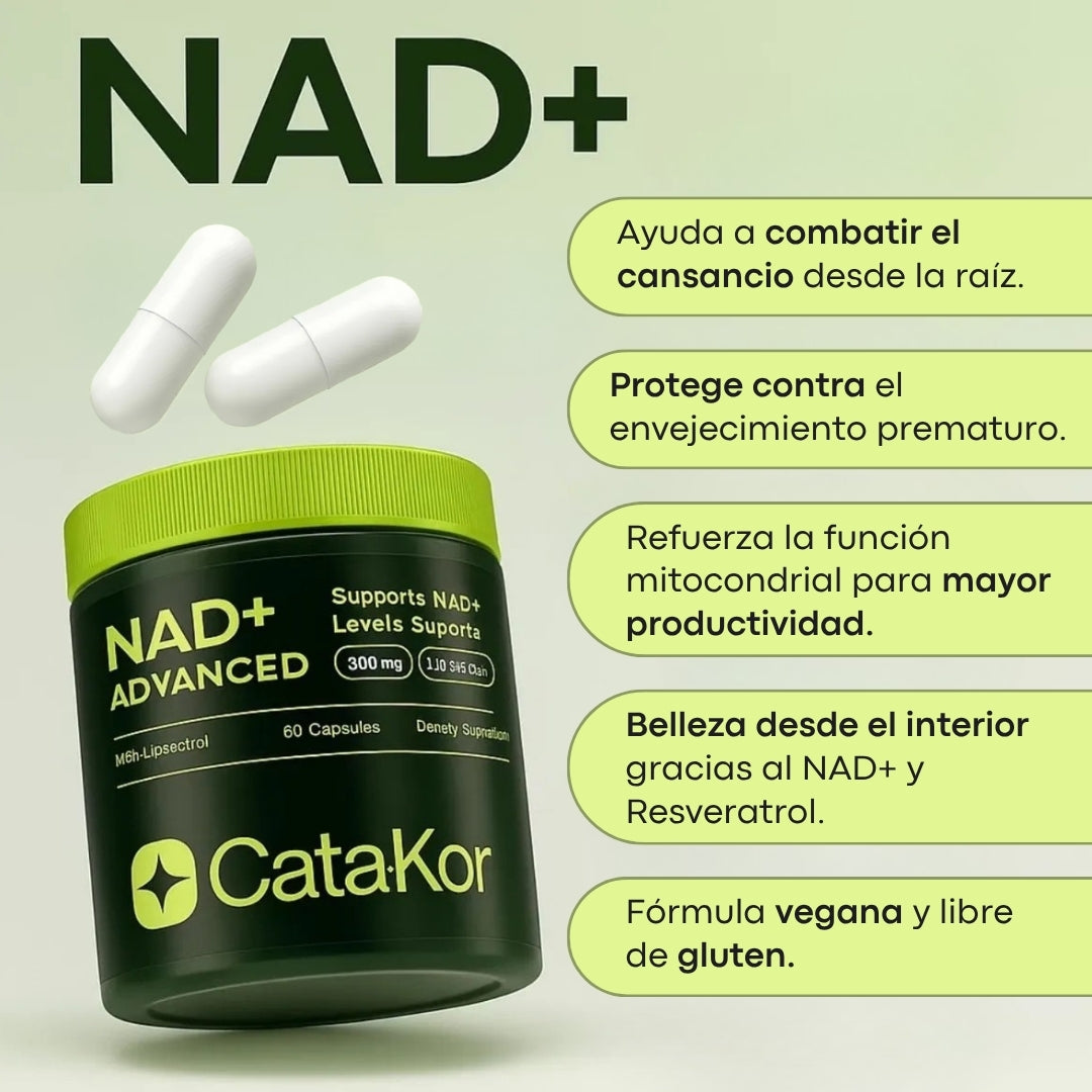 Suplemento liposomal de NAD con resveratrol